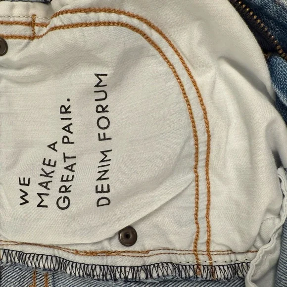 Denim Forum Blue Jean Shorts Casual Summer Style - Picture 9 of 10